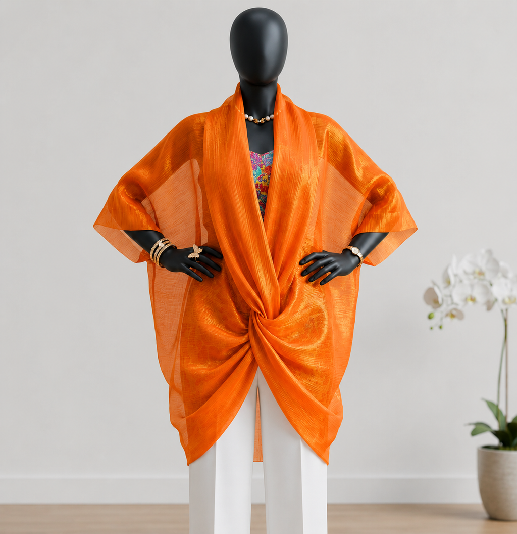 ORGANZA BLOUSE ORANGE